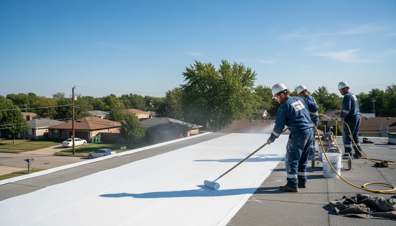 Commercial roof coating in Attica, KS near me